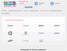 Tablet Screenshot of cartouchepaschere.com